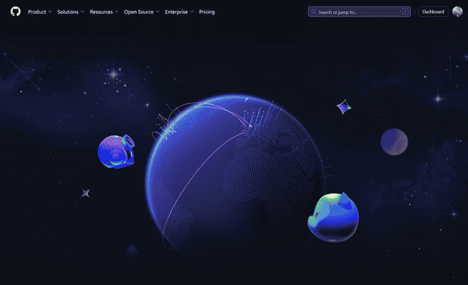 GithubHub homePage Image